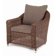  "Кон Панна" кресло из искусственного ротанга, цвет коричневый YH-C1808W brown