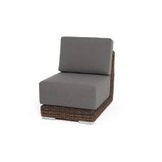  "Капри" модуль диванный прямой с подушками, цвет коричневый YH-C1855W brown