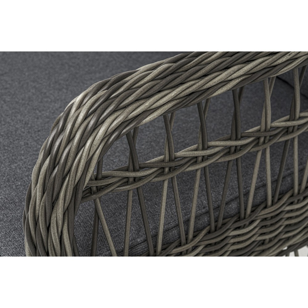 "Цесена" кресло плетеное из искусственного ротанга, цвет графит "Цесена" кресло плетеное из искусственного ротанга, цвет графит