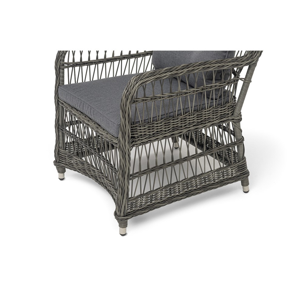 "Цесена" кресло плетеное из искусственного ротанга, цвет графит "Цесена" кресло плетеное из искусственного ротанга, цвет графит