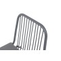 "Кастелло" стул плетеный из роупа, каркас из стали темно-серый (RAL7024) муар, ткань темно-серая 027