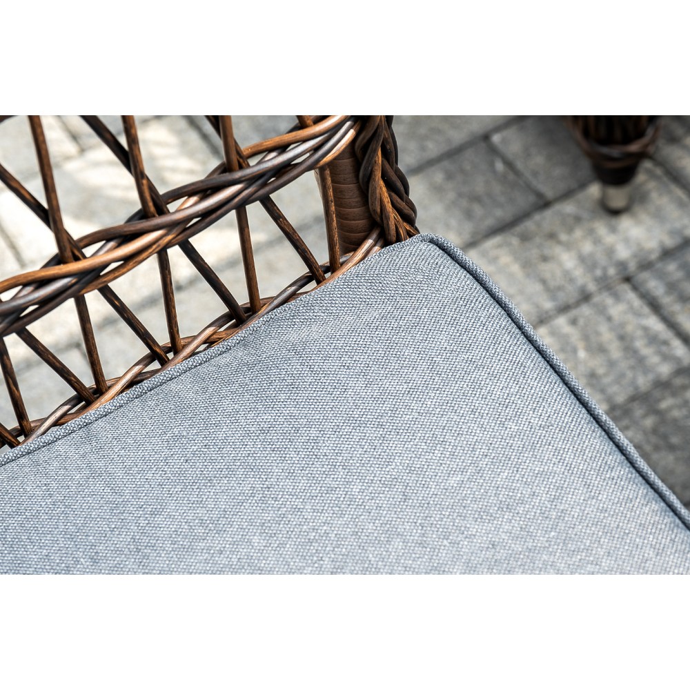 "Цесена" обеденная группа плетеная из искусственного ротанга, цвет коричневый "Цесена" обеденная группа плетеная из искусственного ротанга, цвет коричневый