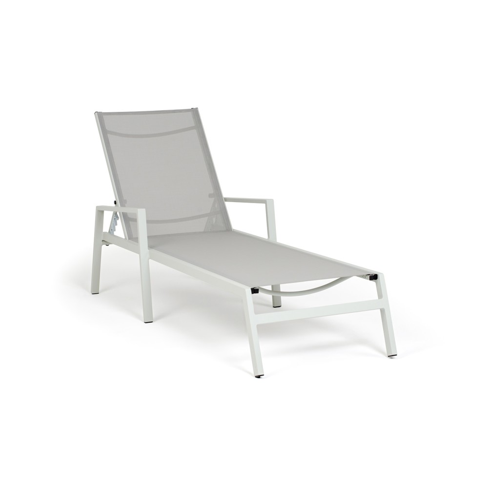 "Парма" шезлонг, каркас алюминий светло-серый (RAL7035) муар, ткань текстилен темно-серая "Парма" шезлонг, каркас алюминий светло-серый (RAL7035) муар, ткань текстилен темно-серая