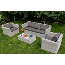  "Капучино" лаунж-зона из искусственного ротанга, цвет бежевый KS3C2T-4-SET beige