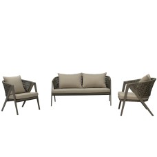  "Амстердам" комплект садовый для лаунж-зоны, цвет серый AM2410-4-SET Grey
