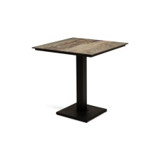 "Каффе" интерьерный стол из HPL квадратный 70х70см, цвет "винтаж"