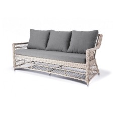 "Гранд Латте" диван трехместный из искусственного ротанга, цвет бежевый