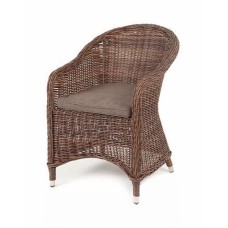  "Равенна" плетеное кресло из искусственного ротанга, цвет коричневый YH-C1103W brown1