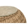 "Барселона" кофейный столик из искусственного ротанга, цвет соломенный