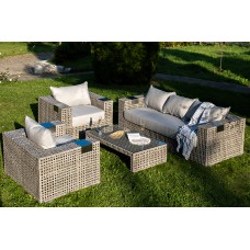  "Тито" лаунж-зона из искусственного ротанга, цвет серый TS3C2T-4-SET gray