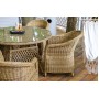 "Равенна" плетеное кресло из искусственного ротанга, цвет соломенный