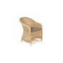 "Равенна" плетеное кресло из искусственного ротанга, цвет соломенный
