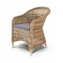 "Равенна" плетеное кресло из искусственного ротанга, цвет соломенный