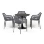 "Беллини" обеденная группа на 4 персоны, цвет темно-серый
