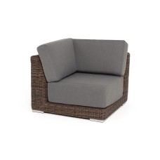  "Капри" модуль диванный угловой с подушками, цвет коричневый YH-C1875W brown