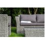 "Капучино Сингл" лаунж-зона из искусственного ротанга (гиацинт), цвет серый