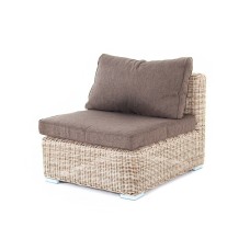  "Лунго" модуль диванный прямой с подушками, цвет бежевый YH-C1032W beige