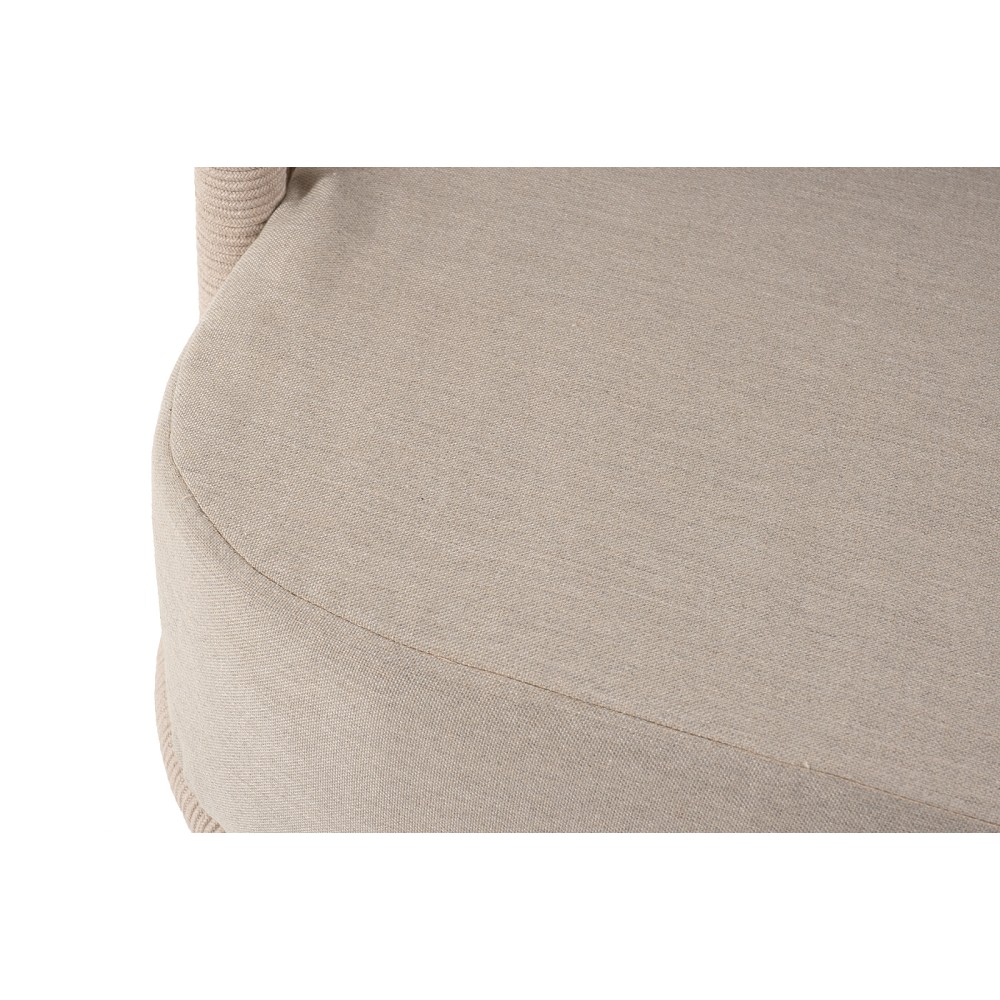 "Верона" диван 3-местный плетеный из роупа, каркас алюминий белый муар, роуп бежевый круглый, ткань бежевая 15052 "Верона" диван 3-местный плетеный из роупа, каркас алюминий белый муар, роуп бежевый круглый, ткань бежевая 15052