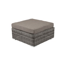  "Лунго" плетеная оттоманка с подушкой, цвет графит YH-S4019W-1 graphite