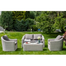  "Кон Панна" лаунж-зона из искусственного ротанга, цвет бежевый KPS2C2TJ-4-SET beige