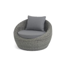 "Барселона" кресло из искусственного ротанга, цвет графит