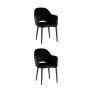 Стул Венера диамант велюр черный 2 шт