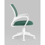Кресло офисное TopChairs ST-BASIC-W зеленый крестовина пластик белый