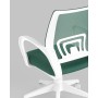 Кресло офисное TopChairs ST-BASIC-W зеленый крестовина пластик белый