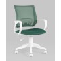 Кресло офисное TopChairs ST-BASIC-W зеленый крестовина пластик белый