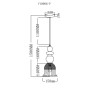 Светильник подвесной Moderli V10906-P Glassy