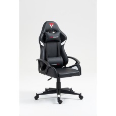 Кресло спортивное TopChairs Warden черно-белый