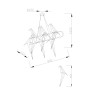 Подвесной светодиодный светильник Moderli V3073-6PL origami Birds 6*LED*6W