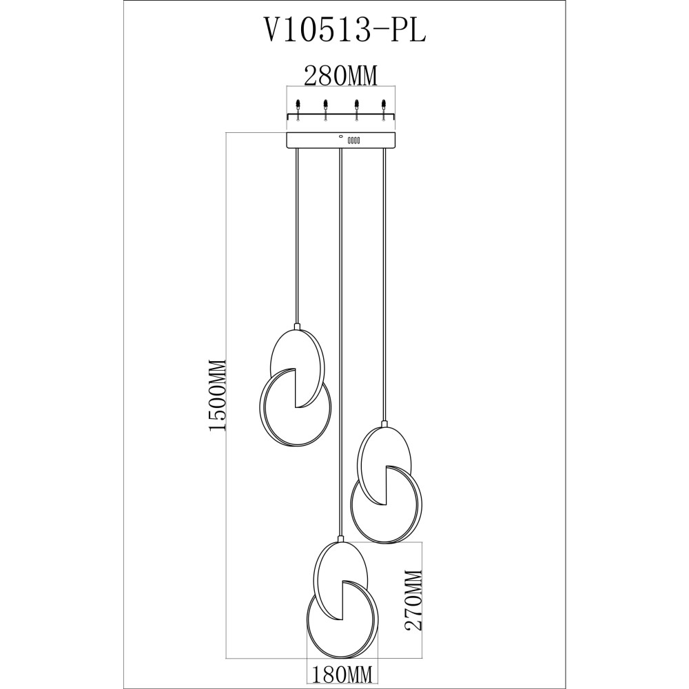 Светильник подвесной светодиодный Moderli V10513-PL Mesa