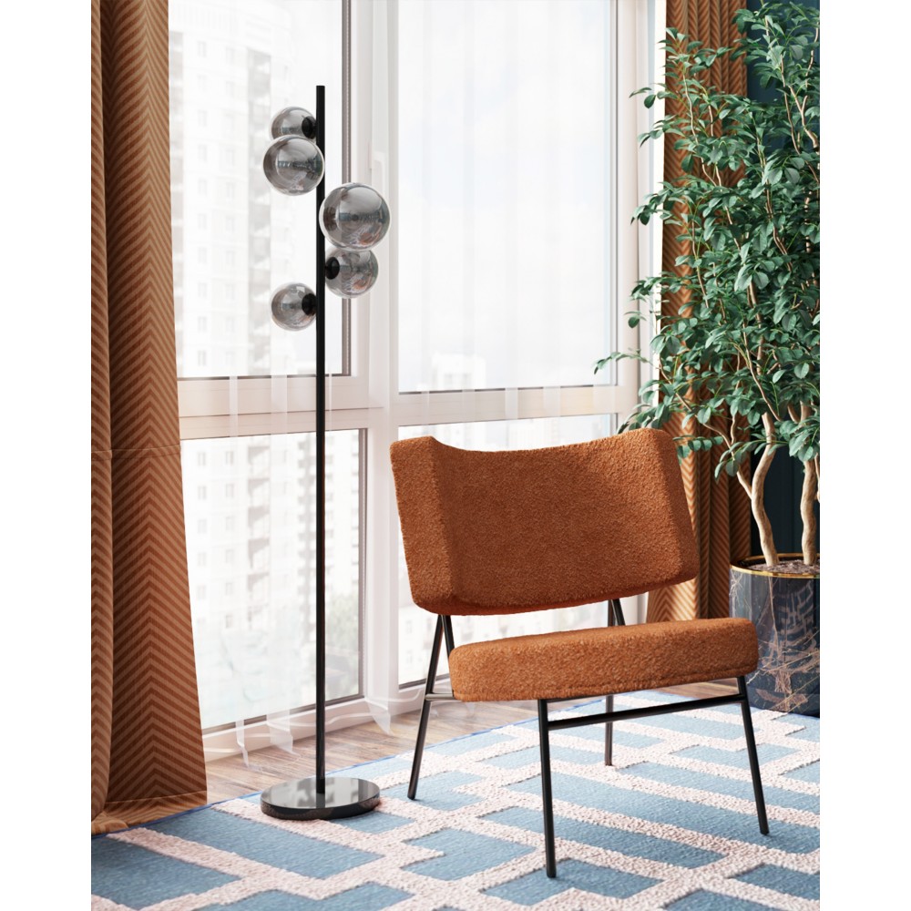 Кресло District Lounge букле терракотовый Кресло District Lounge букле терракотовый