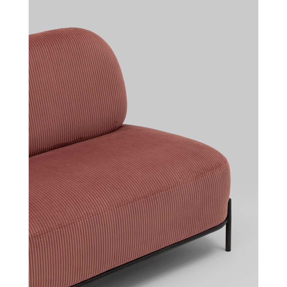 Диван Стоун велюр рельефный коралловый Диван Стоун велюр рельефный коралловый