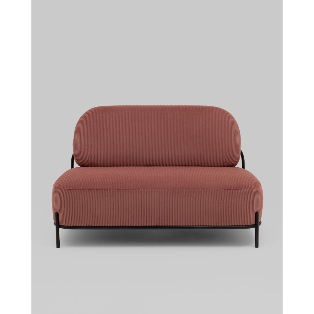 Диван Стоун велюр рельефный коралловый Диван Стоун велюр рельефный коралловый