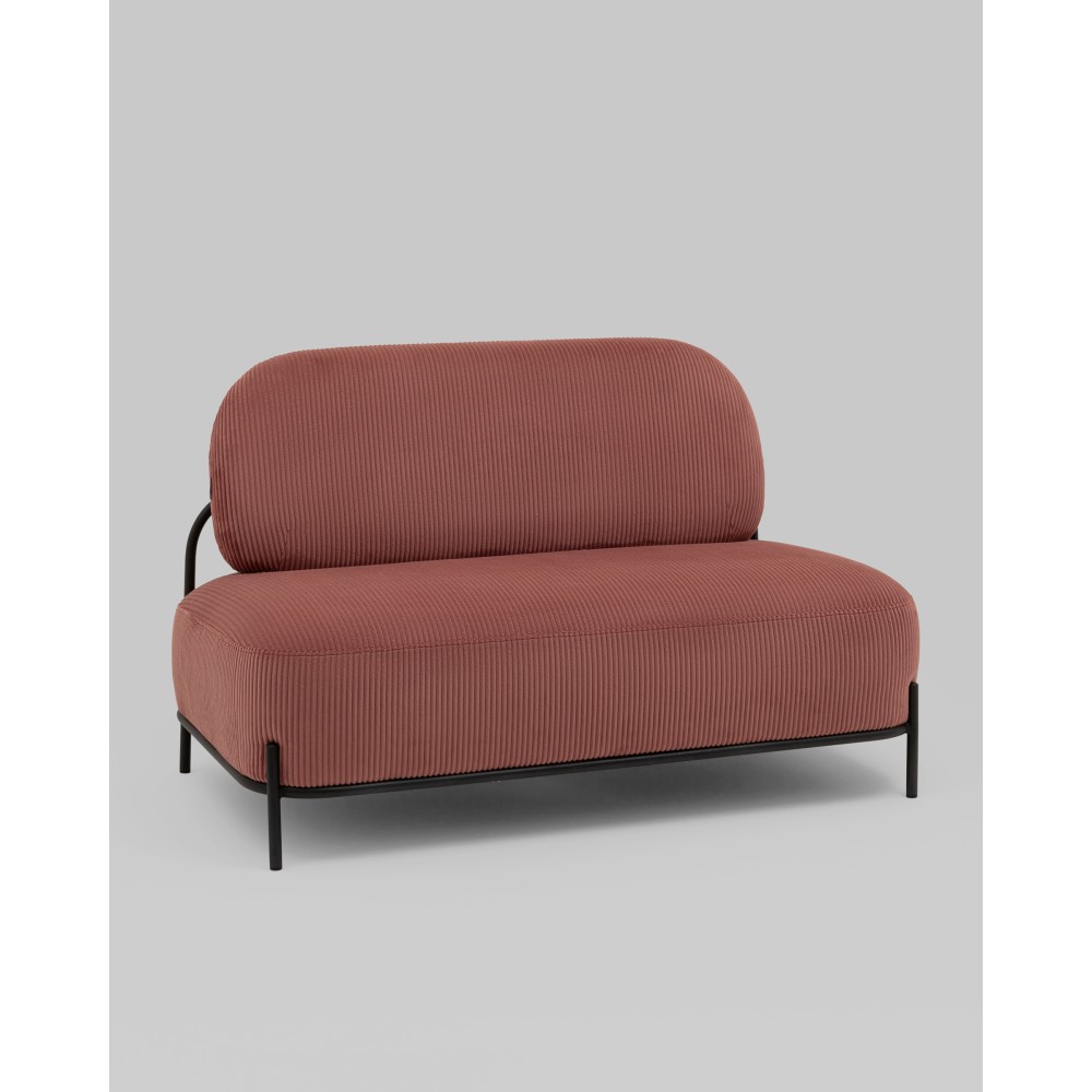 Диван Стоун велюр рельефный коралловый Диван Стоун велюр рельефный коралловый