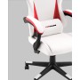 Кресло спортивное TopChairs Phantom бело-красный