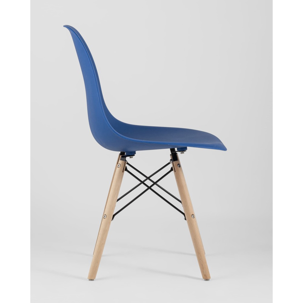 Стул Eames Style DSW синий x4 (разборный каркас) Стул Eames Style DSW синий x4 (разборный каркас)