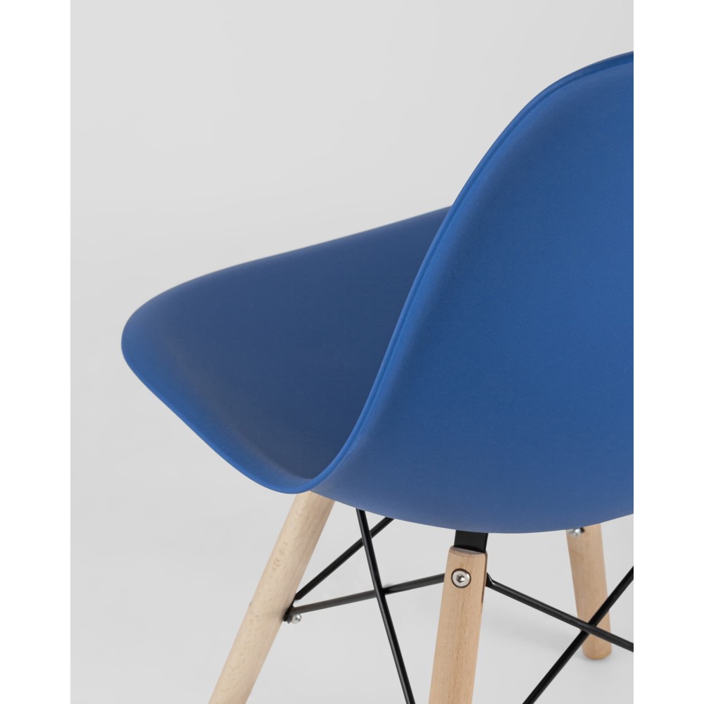 Стул Eames Style DSW синий x4 (разборный каркас) Стул Eames Style DSW синий x4 (разборный каркас)