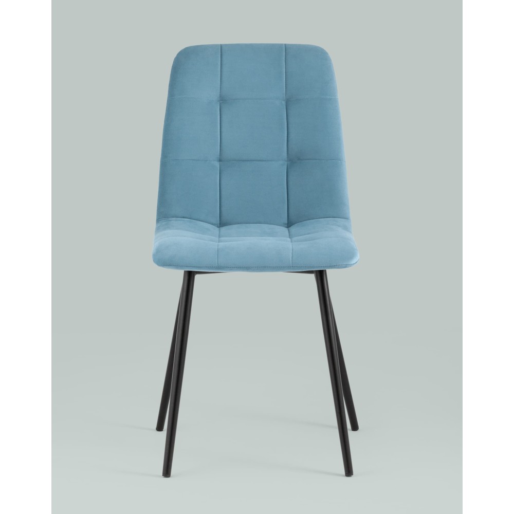 Стул Oliver велюр пыльно-голубой Стул Oliver велюр пыльно-голубой