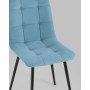 Стул Oliver велюр пыльно-голубой Стул Oliver велюр пыльно-голубой