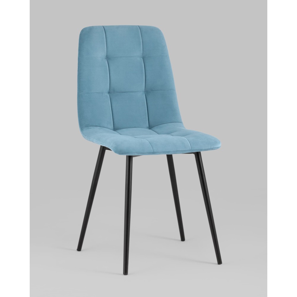 Стул Oliver велюр пыльно-голубой Стул Oliver велюр пыльно-голубой