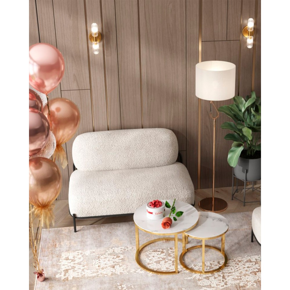 Диван Стоун new ткань букле молочный Диван Стоун new ткань букле молочный