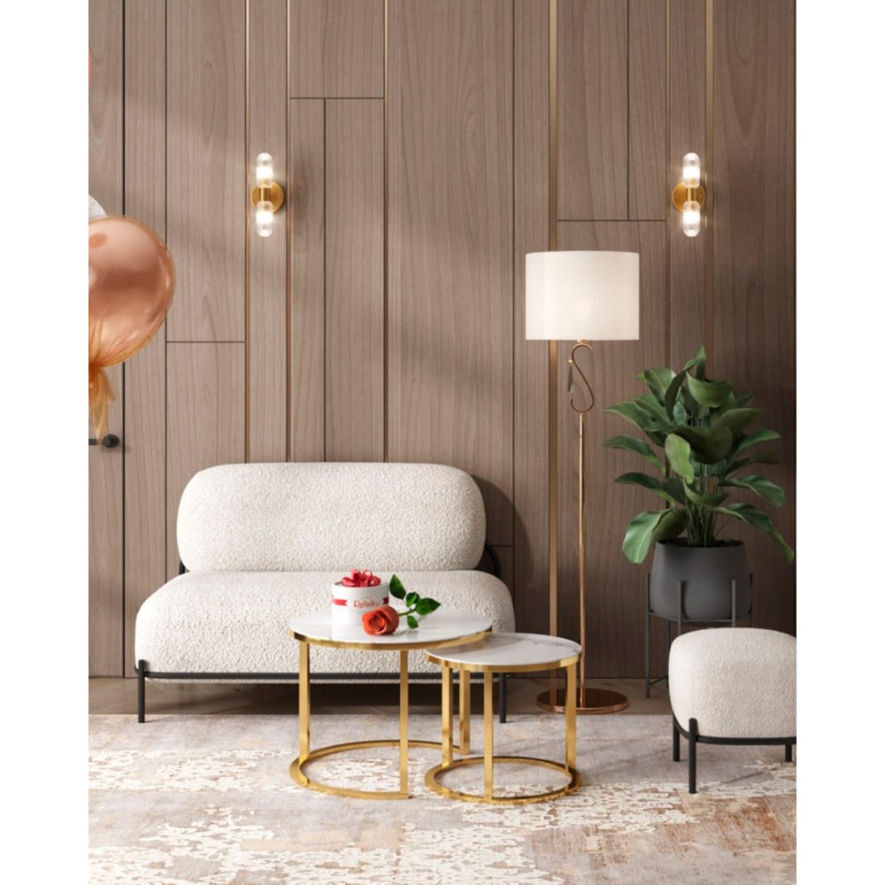 Диван Стоун new ткань букле молочный Диван Стоун new ткань букле молочный