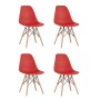 Стул Eames Style DSW красный x4