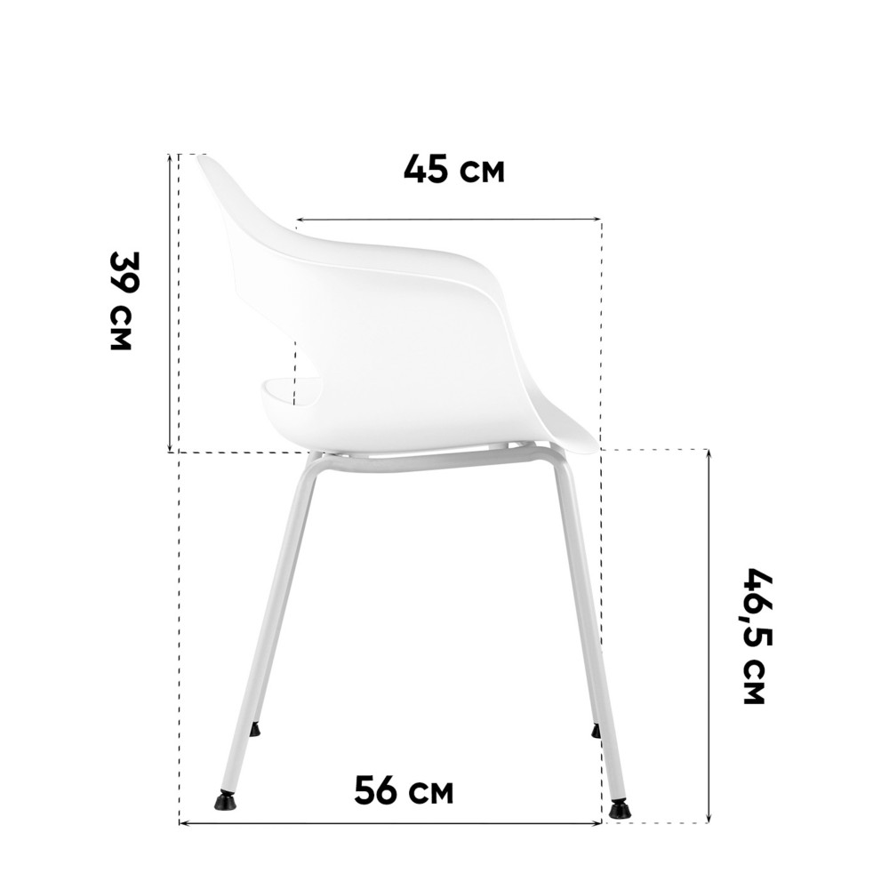 Стул Lady пластик белый 4 шт. Стул Lady пластик белый 4 шт.