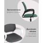 Кресло офисное TopChairs ST-BASIC-W серый крестовина пластик белый