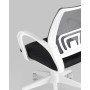 Кресло офисное TopChairs ST-BASIC-W серый крестовина пластик белый