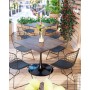 Стул обеденный Bertoia черный с черной подушкой